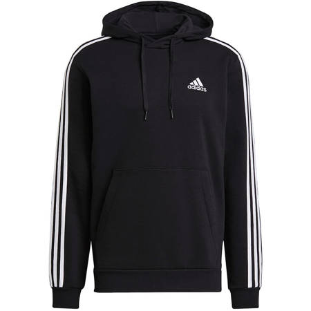 Adidas Essentials Fleece 3-Streifen Hoodie schwarz M