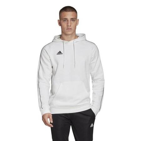 Adidas MS CORE18 weißes Sweatshirt mit XXL-Kapuze