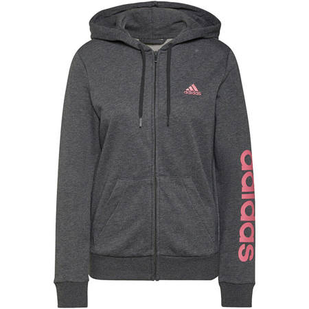 Graues Damen-Sweatshirt mit Adidas Essentials-Logo S