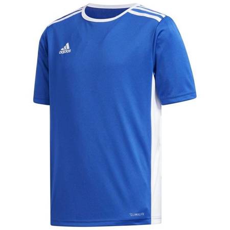 T-Shirt adidas Entrada 18 aus blauem Polyester XL 176